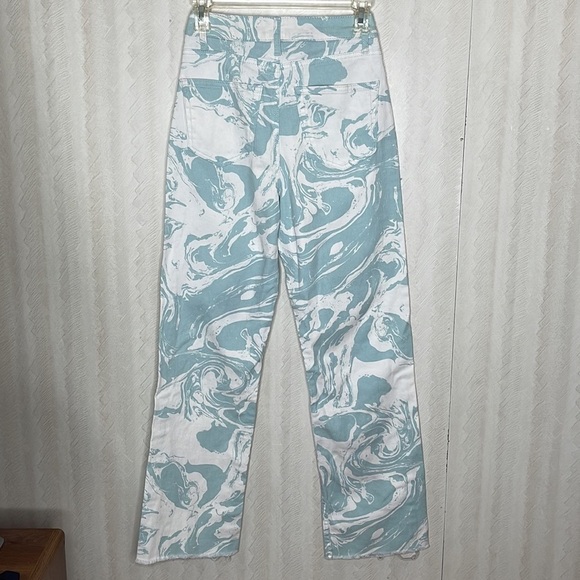 TINSELTOWN Womens High Rise 5 Pocket Wide Leg Jeans Graphic Jeans Size 3 - Picture 6 of 9